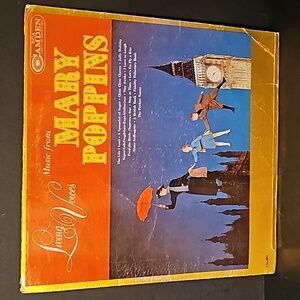 Disney's Mary Poppins Story Songs Album LP Vinyl